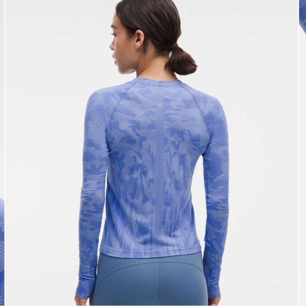 Lululemon Swiftly Tech Long-Sleeve in Blue Camo
